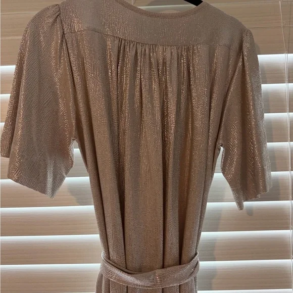 NWOT Sabina Musayev Metallic Gold dress size XS - Picture 6 of 6